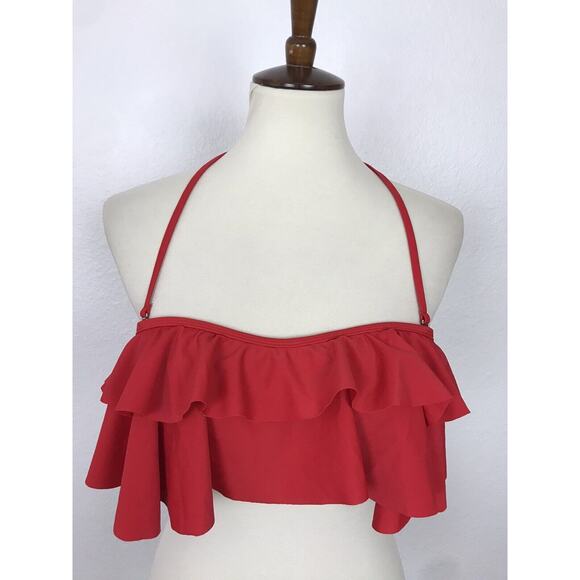 Cocoship Swim Ruffled High Waist Floral Bikini Set Swimsuit - Picture 2 of 10